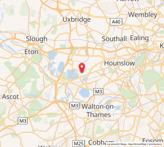 Map of West Bedfont, EnglandEngland