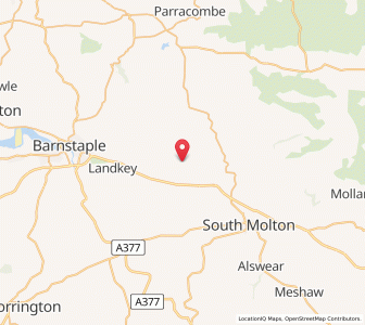 Map of West Buckland, EnglandEngland