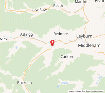 Map of West Burton, EnglandEngland