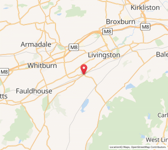 Map of West Calder, ScotlandScotland