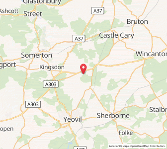 Map of West Camel, EnglandEngland