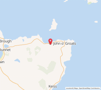 Map of West Canisbay, ScotlandScotland