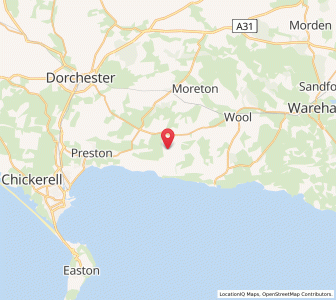 Map of West Chaldon, EnglandEngland