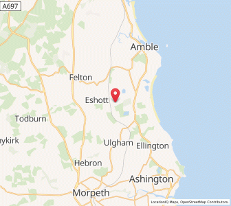 Map of West Chevington, EnglandEngland