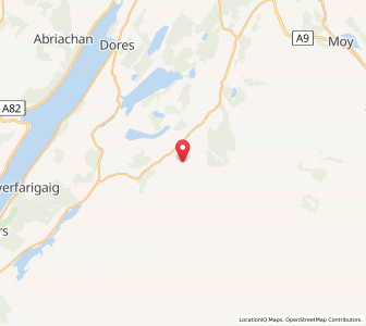 Map of West Croachy, ScotlandScotland