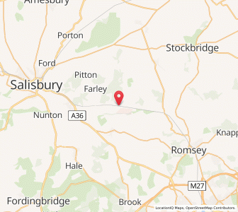 Map of West Dean, EnglandEngland