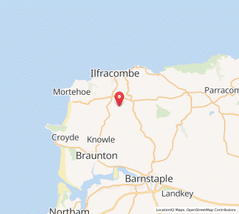 Map of West Down, EnglandEngland