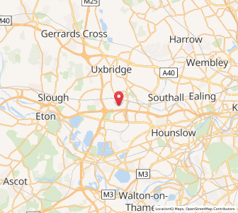 Map of West Drayton, EnglandEngland