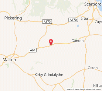 Map of West Heslerton, EnglandEngland