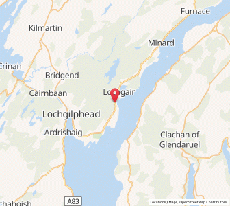 Map of West Kames, ScotlandScotland