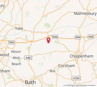 Map of West Kington, EnglandEngland