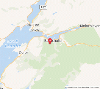 Map of West Laroch, ScotlandScotland