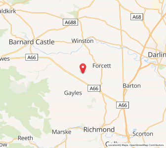 Map of West Layton, EnglandEngland