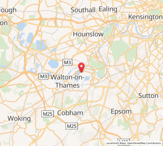 Map of West Molesey, EnglandEngland