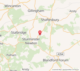 Map of West Orchard, EnglandEngland