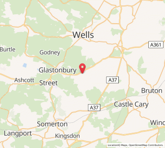 Map of West Pennard, EnglandEngland
