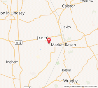 Map of West Rasen, EnglandEngland
