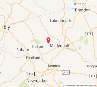 Map of West Row, EnglandEngland