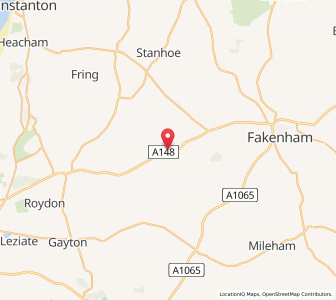 Map of West Rudham, EnglandEngland
