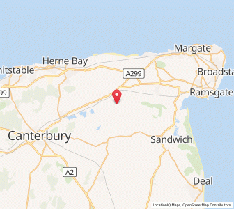 Map of West Stourmouth, EnglandEngland