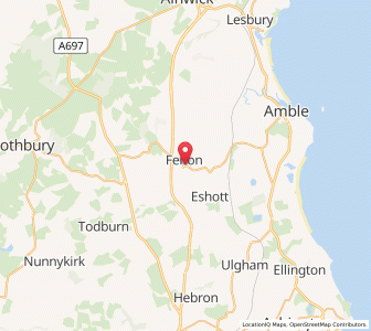 Map of West Thirston, EnglandEngland