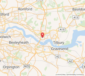 Map of West Thurrock, EnglandEngland