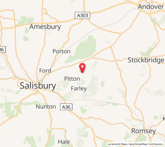 Map of West Winterslow, EnglandEngland