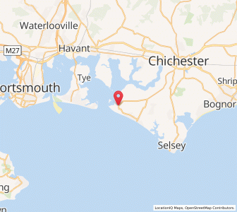 Map of West Wittering, EnglandEngland