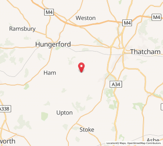 Map of West Woodhay, EnglandEngland