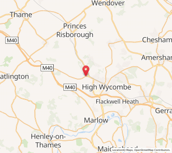 Map of West Wycombe, EnglandEngland
