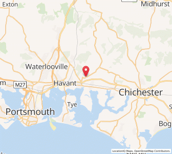 Map of Westbourne, EnglandEngland