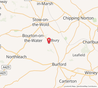 Map of Westcote, EnglandEngland