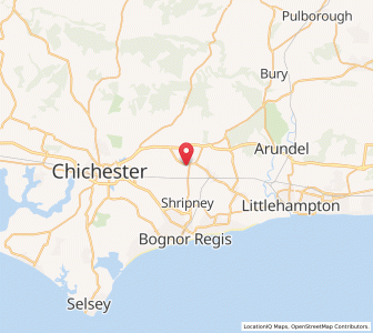 Map of Westergate, EnglandEngland