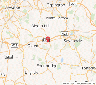 Map of Westerham, EnglandEngland