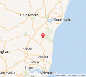 Map of Westleton, EnglandEngland
