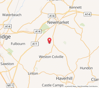 Map of Westley Waterless, EnglandEngland