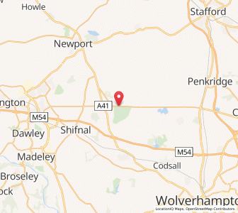 Map of Weston under Lizard, EnglandEngland