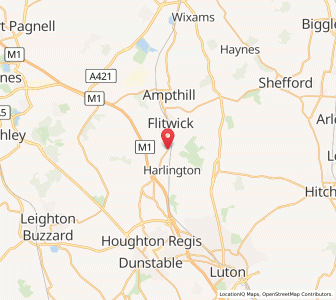 Map of Westoning, EnglandEngland