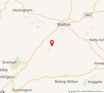 Map of Westow, EnglandEngland