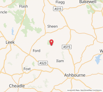 Map of Wetton, EnglandEngland