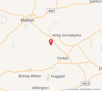 Map of Wharram Percy, EnglandEngland