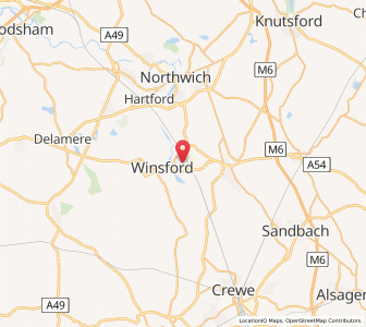 Map of Wharton, EnglandEngland