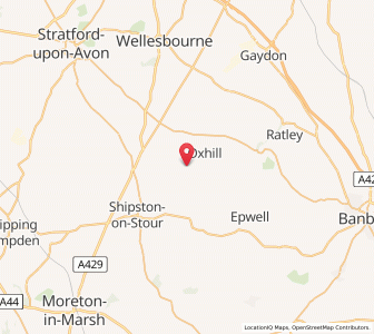 Map of Whatcote, EnglandEngland
