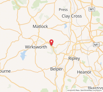 Map of Whatstandwell, EnglandEngland