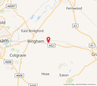 Map of Whatton, EnglandEngland