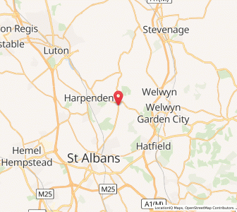 Map of Wheathampstead, EnglandEngland