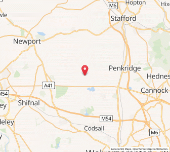 Map of Wheaton Aston, EnglandEngland