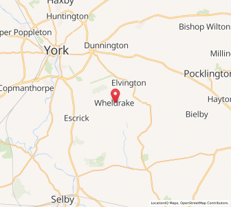 Map of Wheldrake, EnglandEngland