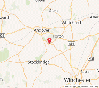 Map of Wherwell, EnglandEngland