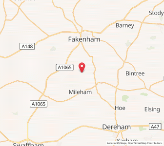 Map of Whissonsett, EnglandEngland